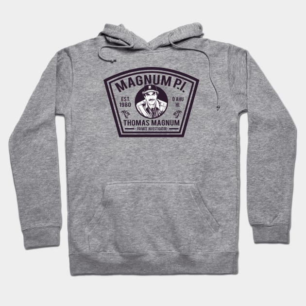 Magnum PI Shield Hoodie by Alema Art